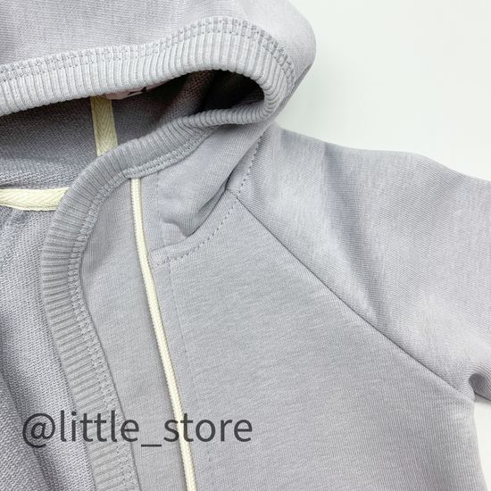 Комбинезон из футера "Simple" Серый туман