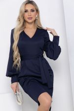 Платье "Безупречный силуэт" синее П8590 LT Collection
