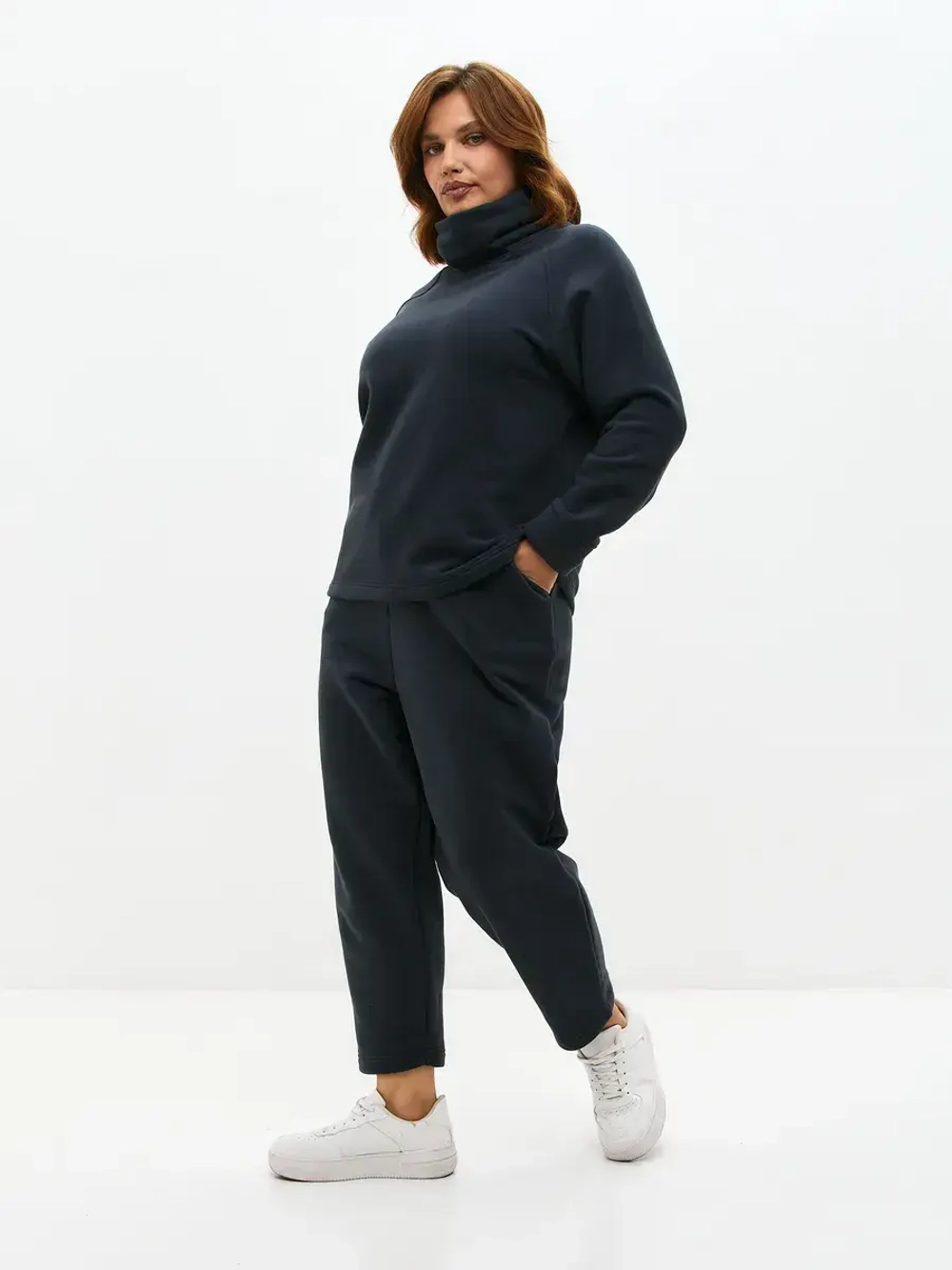 Брюки утепленные бананы с микроначесом