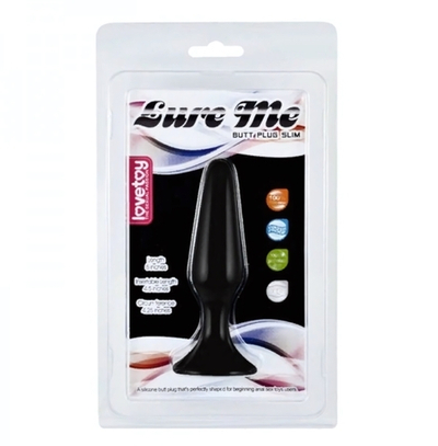 Анальная пробка Lovetoy черная 12 см