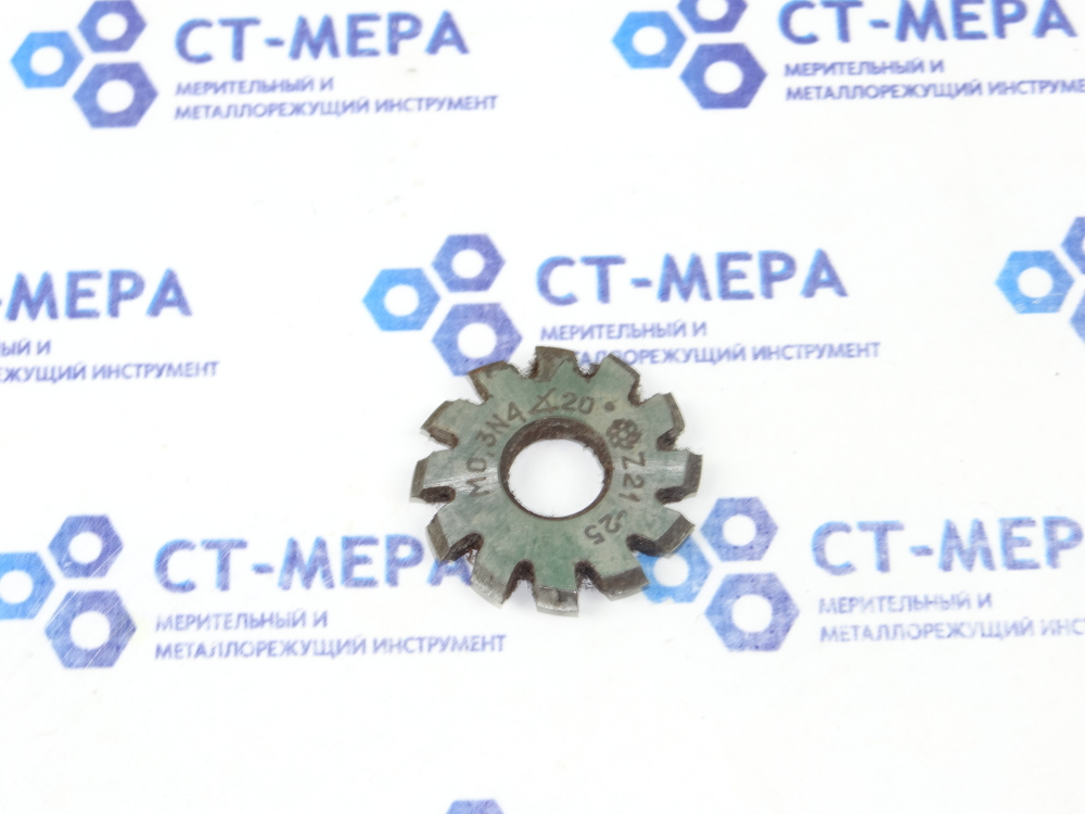 Фреза модульная М0.3 №4 z=12 dпос=10 D=30
