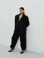 Брюки с маленькими деталями, Черные