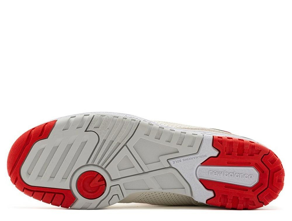 Баскетбольные кроссовки New Balance BB550 "White True Red" Shoes Beige