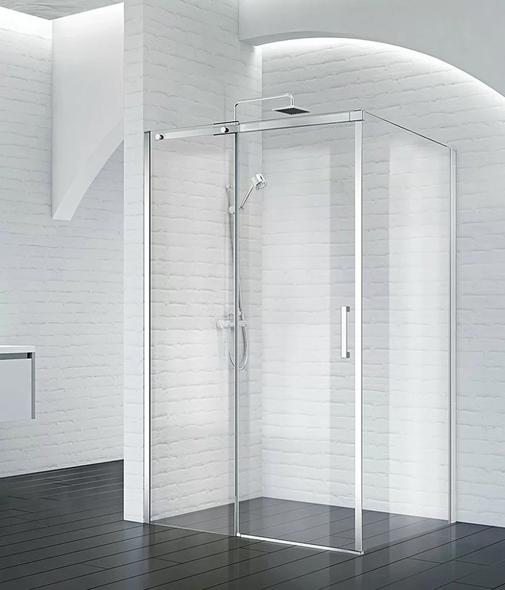 Душевой уголок BelBagno ACQUA AH-1 130x100 прозрачный/черный