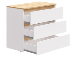 Комод-25 Белый/Кр.золотой