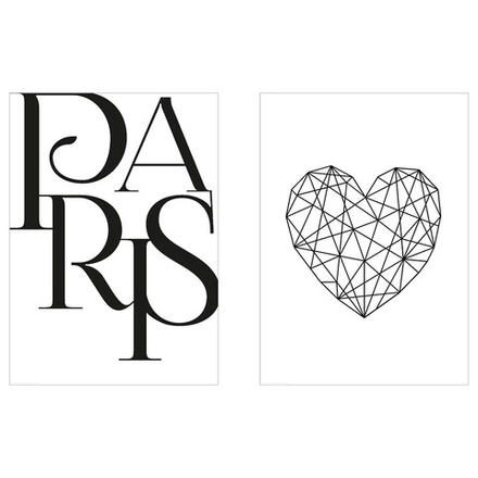 IKEA BILD  (ИКЕА БИЛД)  -  Плакат, Сердце Парижа, 40x50 см