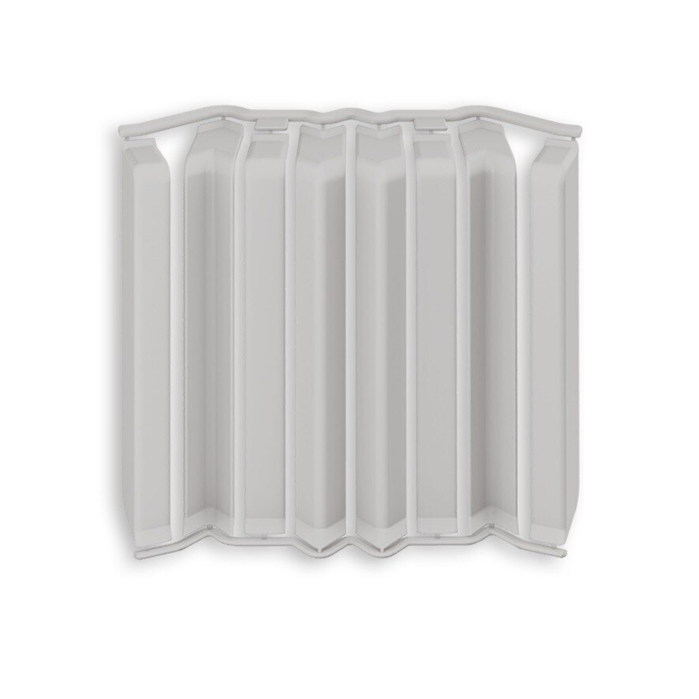 Накладки для плинтуса Идеал Дюра напольный прямоугольный 80мм 002 Светло-серый (2 набора из 8 элементов) во флоупаке