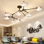 Ceiling design lamp  Branching Discs by Lindsey Adelman (9 lampshades,  Black)