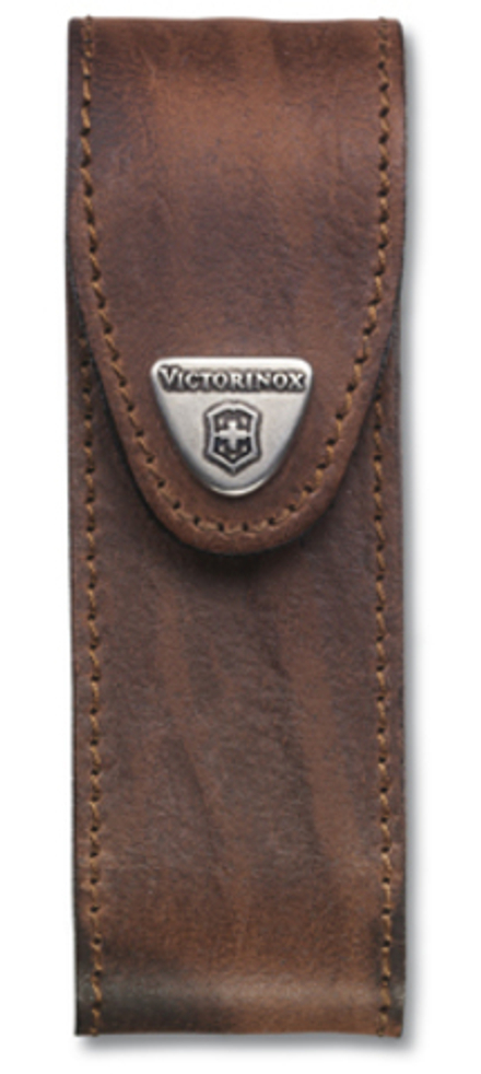 Чехол кожаный Victorinox для ножа 111 мм толщиной 4-6 уровней, коричневый