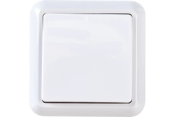 Выключатель 1-кл. ОП Оптима 10А IP20 А110-377 с монтаж. пластиной бел