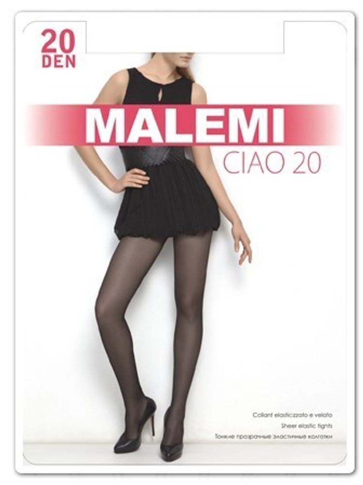 Malemi Ciao колготки класс. с шортиками 20 den melon р.4 (L)