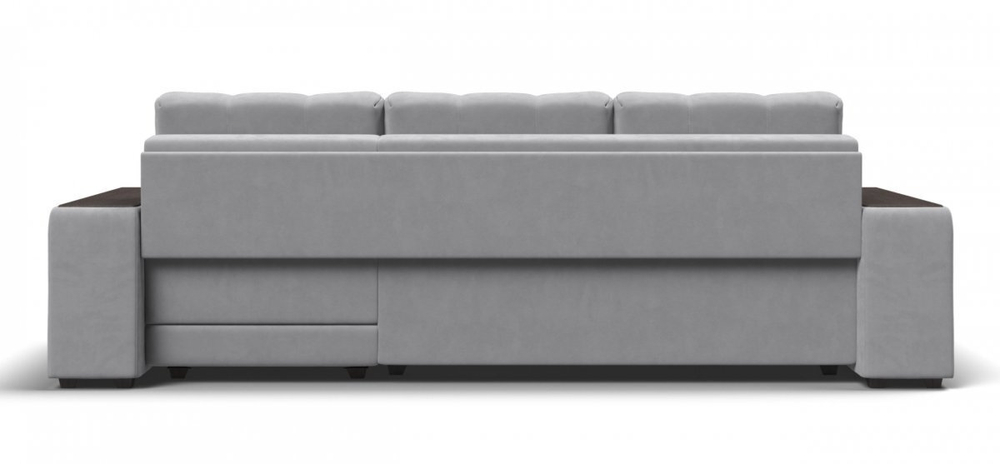 Угловой диван Босс ХЛ Велюр Монолит сталь