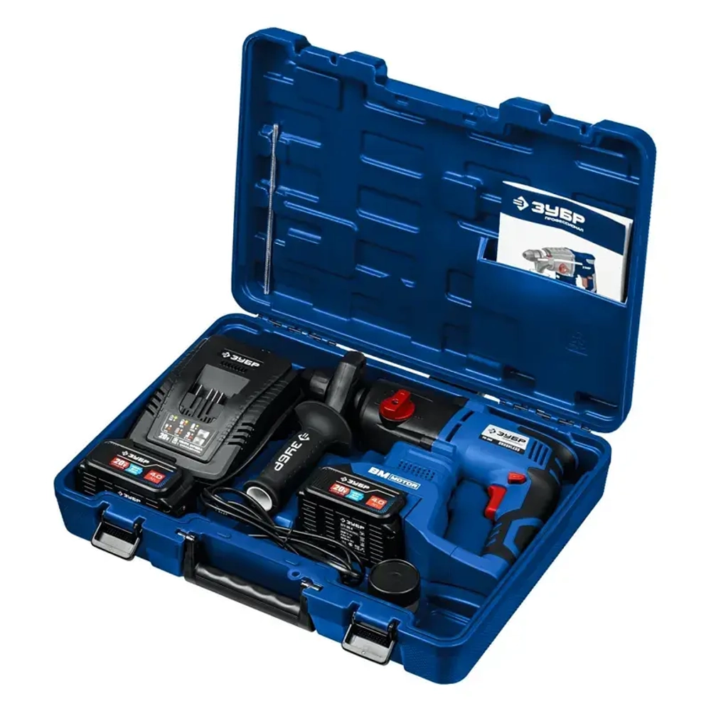 ЗУБР PB-260-42 бесщеточный перфоратор (2 x 4 Ач, ЗУ)