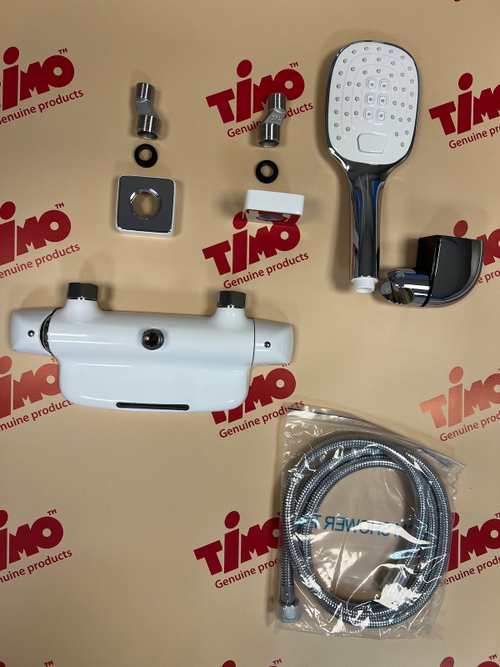 Смеситель для ванны с душем Timo Helmi 4024/00-16Y хром-белый