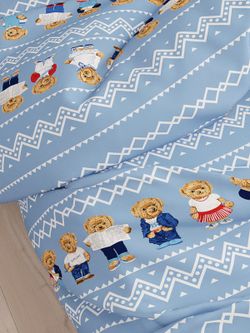 Постельное белье Сказка "Мишки" 1,5-сп Наволочка 50х70 см 1 шт Простынь 150х215 см Пододеяльник 145х215 см, перкаль