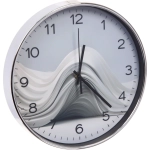 Часы настенные «HOME STYLE» 30см Абстракция, серебристый корпус