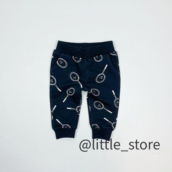 Штаны "Теннис" из футера, Черные