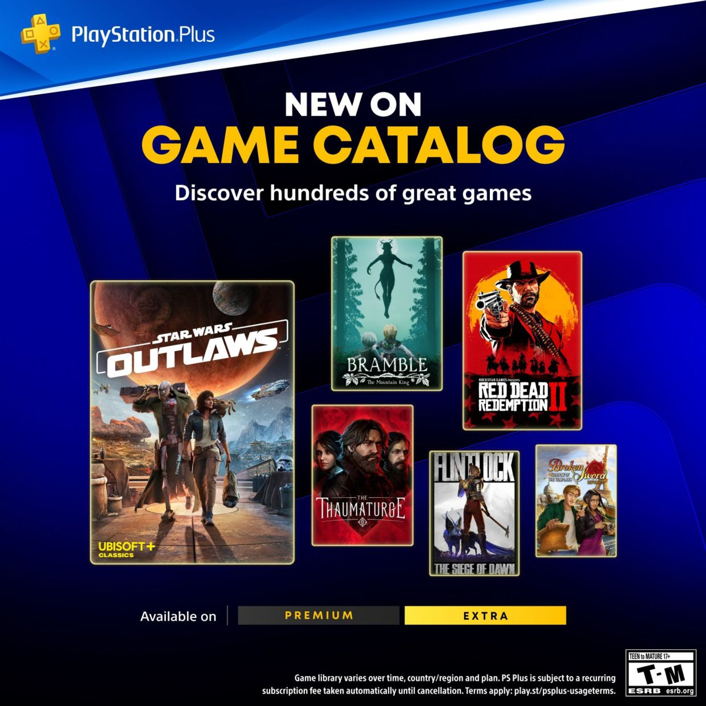 В мае в PS Plus добавят Red Dead Redemption 2, Star Wars: Outlaws и другие игры