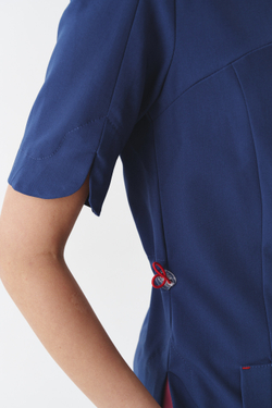 Топ медицинский женский Ньюлук, индиго