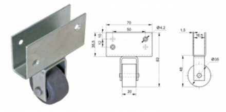 Кол опора 015 00 000 (80 в кор.) СЗ