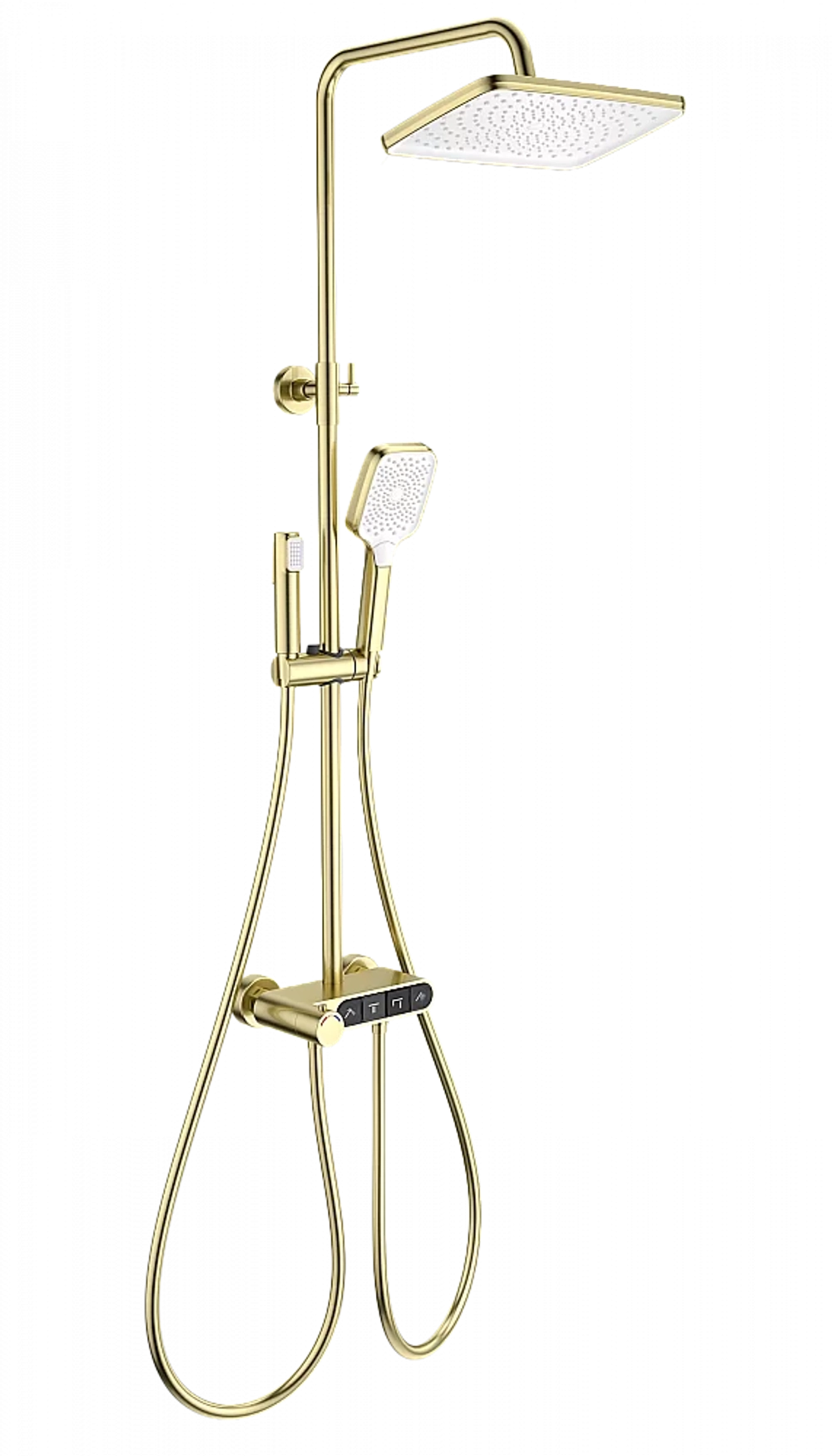 Душевая система с термостатом WONZON & WOGHAND MUSE Corno WW-B3112-BG брашированное золото