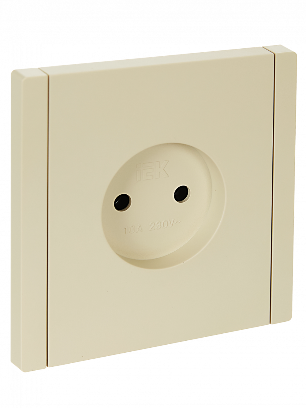 FORTE&PIANO Розетка 1-местная без заземления без защитных шторок винтовое крепление 10А FP418 ваниль IEK