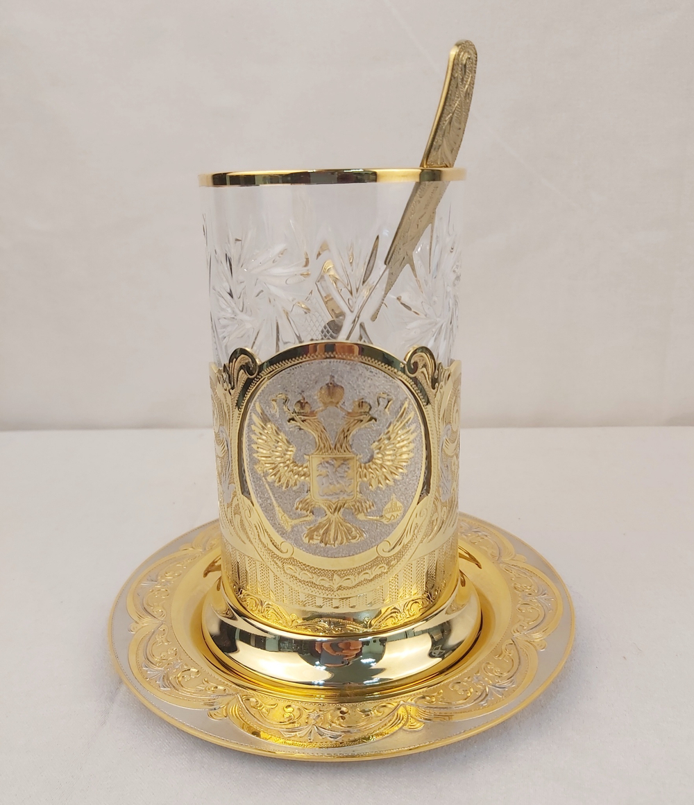 Чайный набор  с блюдцем "Герб"