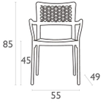 Кресло пластиковое Siesta Contract Gala, белый