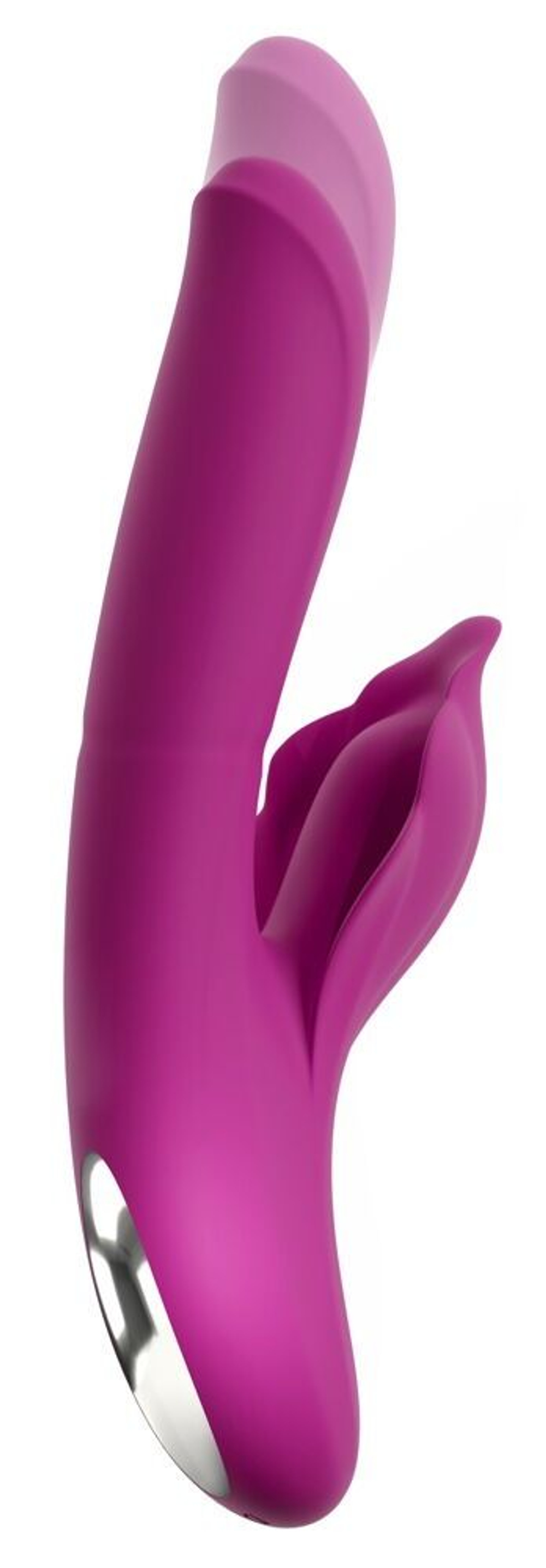 Лиловый вибратор-кролик 4 Function Vibrator - 24 см. (Цвет: лиловый)