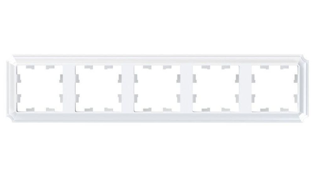 Рамка 5-м AtlasDesign Antique универс. бел. SE ATN100105