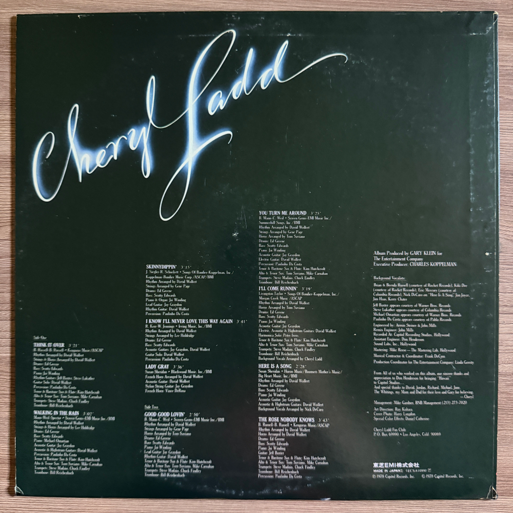 Виниловая пластинка Cheryl Ladd ‎– Cheryl Ladd LP