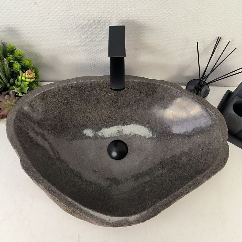 Каменная раковина из речного камня RS-05045 (62*43*15) 0863 из натурального камня