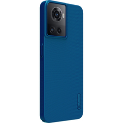 Тонкий чехол синего цвета (Peacock Blue) от Nillkin для OnePlus Ace 5G и 10R 5G, серия Super Frosted Shield
