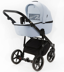 Детская коляска Adamex Nola 2 в 1 N-PS24 (ГОЛУБОЙ+ ГОЛУБАЯ КОЖА)