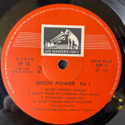 Винтажная виниловая пластинка LP Disco Power Vol. 1 (Индия 1990)