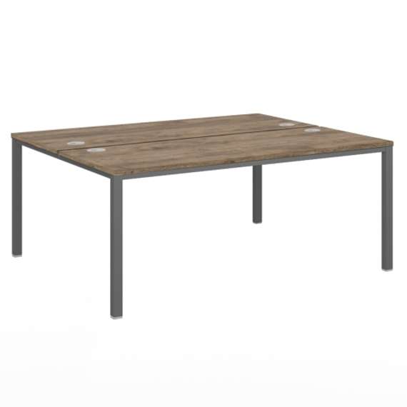 Стол-тандем 1800х1432х750 для 2 рабочих мест на металлокаркасе Lite VL-43-02