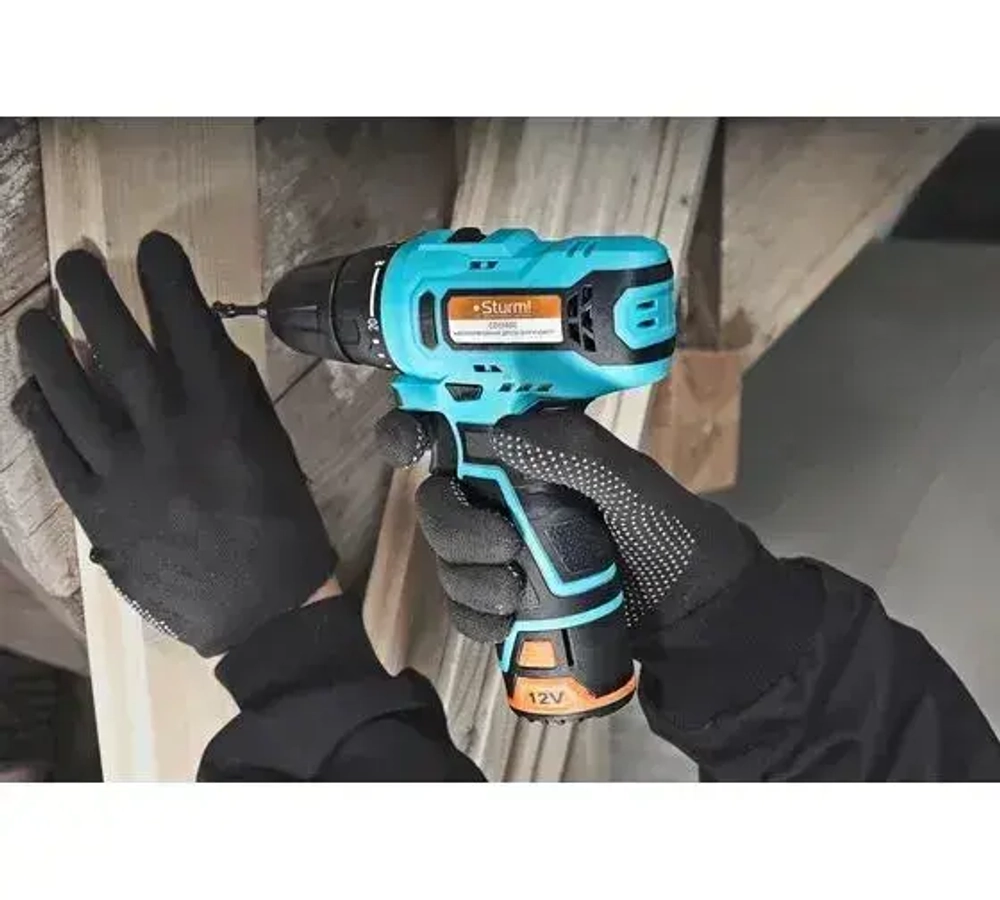 Шуруповерт, 30 мм, 12 В, 1400 об/мин, патрон - быстрозажимной, разноцветный, надежный