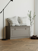 Банкетка Индра из МДФ, серая