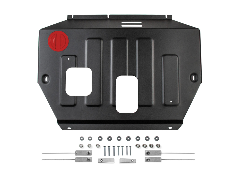 Защита картера АвтоБроня для WEY 05 РКПП 4WD 2023-н.в., рынок РФ, сталь 1.5 мм, с крепежом, штампованная, 111.02032.1