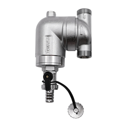 Фильтр ПОВОРОТНЫЙ с манометром (НИКЕЛ)  1/2  VER-PRO  (12/1шт)