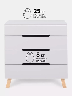 Комод пеленальный Rant Indy Pro 800/4 Crystal Beige