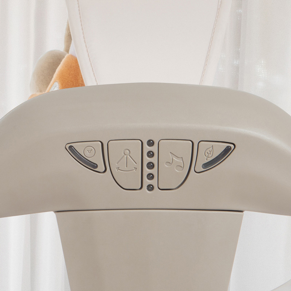 Детский шезлонг - люлька Bubago Mastela BG 197-1 цвет бежевый