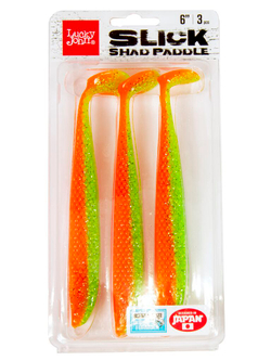 Виброхвосты LJ 3D Series SLICK SHAD PADDLE 6.0in (15.20)/Z12 3шт
