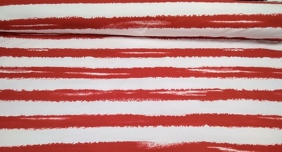 Футер (принт). Красно-розовые полоски