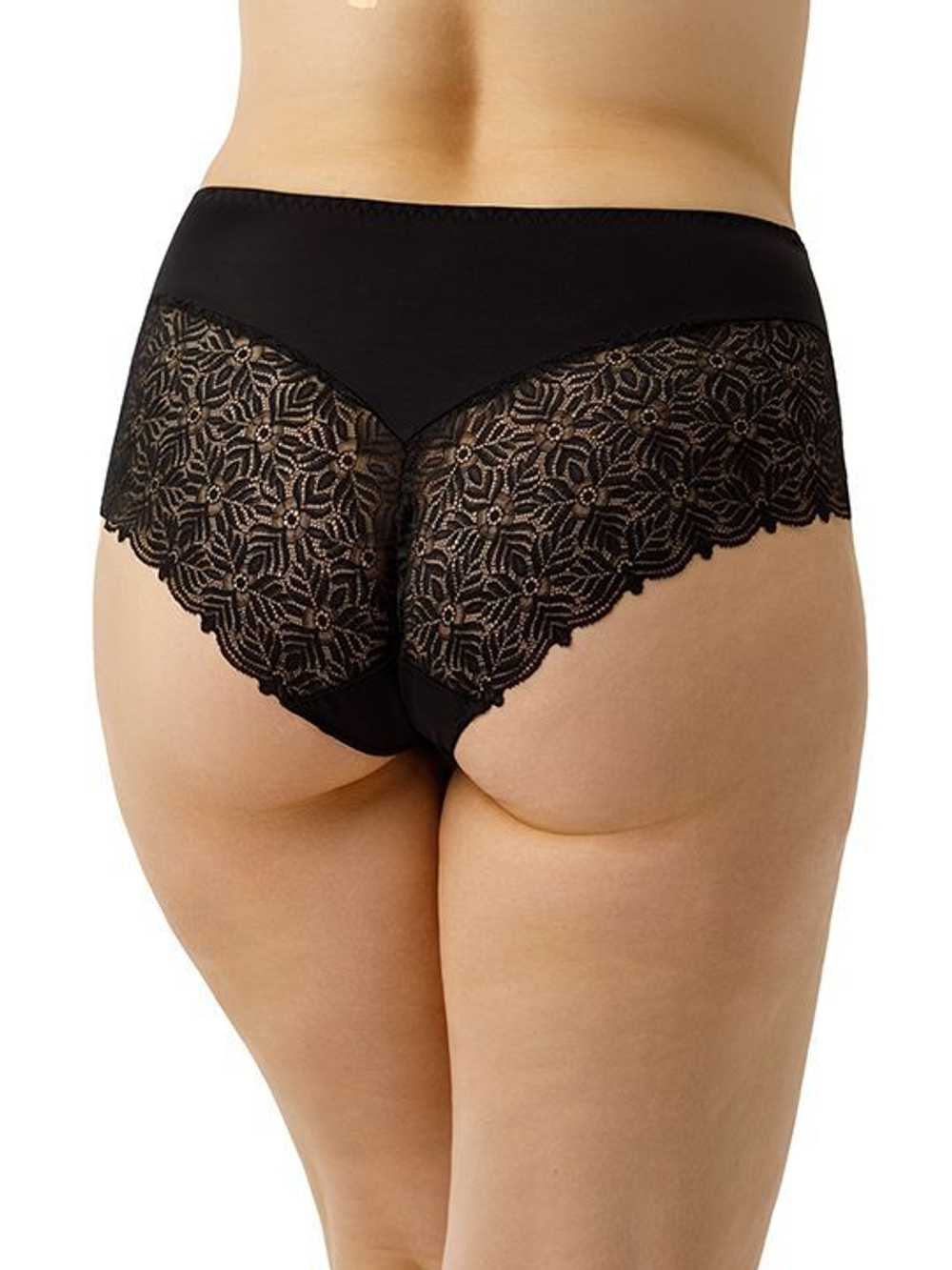 Трусики-слипы с высокой посадкой (Размер: 48) (Цвет: черный)