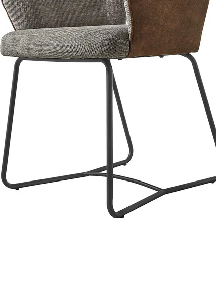 Стул Tidan серый с коричневым