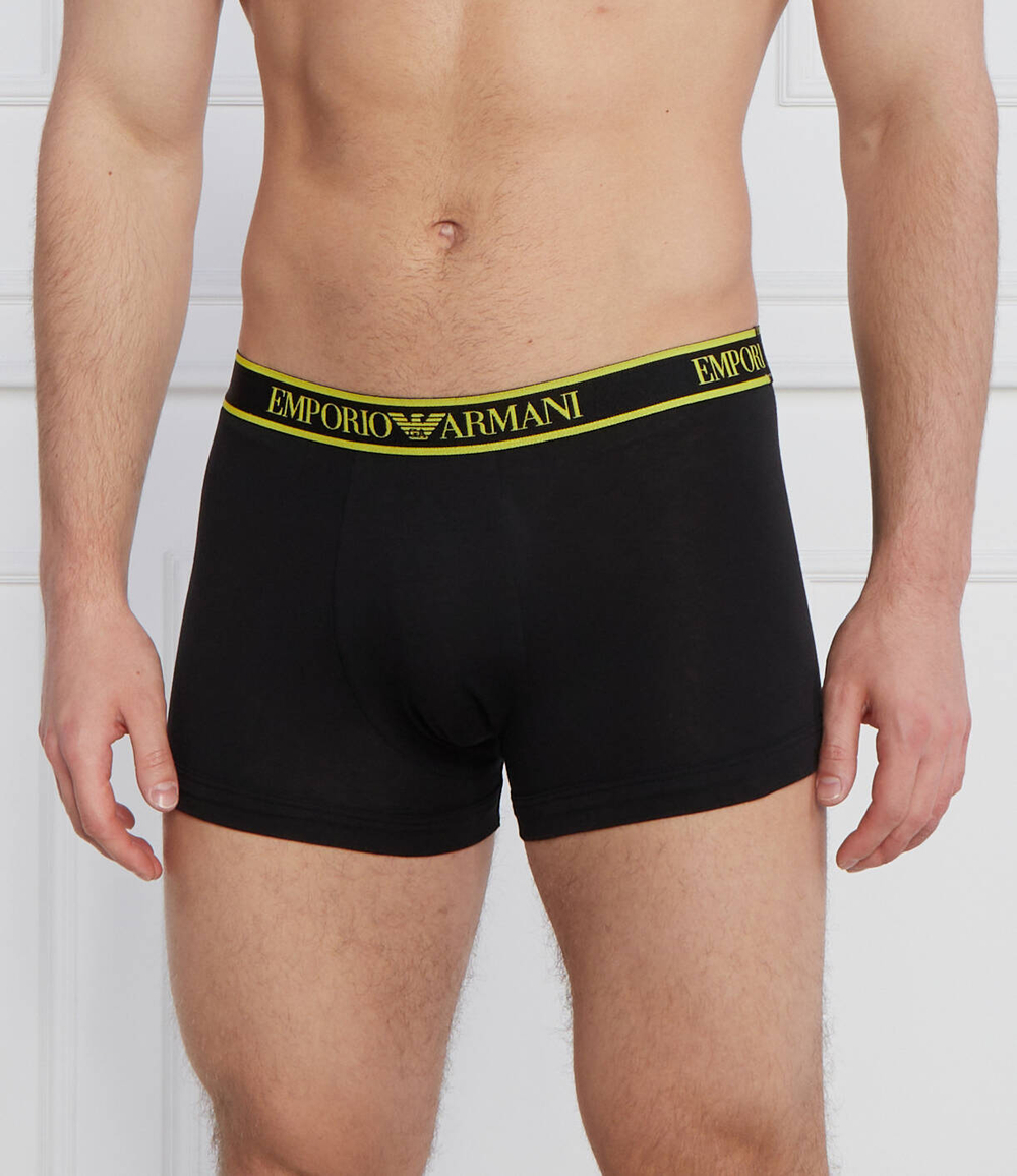 Трусики-боксеры 3шт. Emporio Armani - черный(111357 3F717)