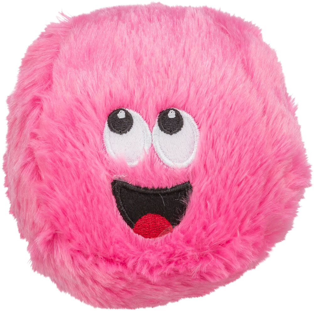 Игрушка для собак Мяч-смайлик, 10 см, плюш в ассортименте, Trixie