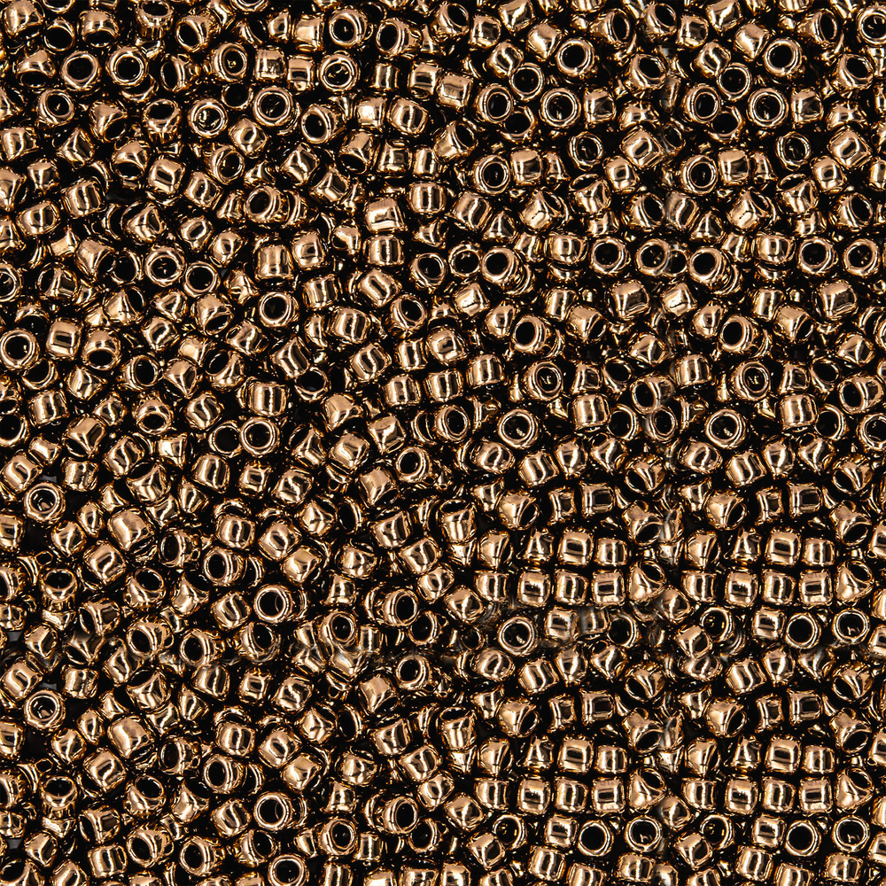 Японский бисер TOHO Round 15/0 (№221), металлизированный, непрозрачный глянцевый