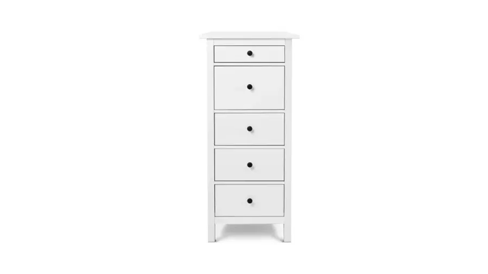 Комод с 5 ящиками - аналог IKEA HEMNES / ХЕМНЭС/ ХЕМНЕС / КЫМОР / ИКЕА 58х131х40 см, белый